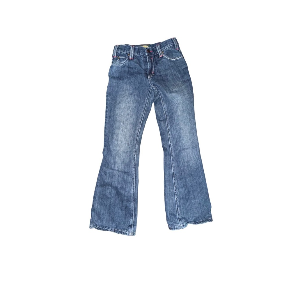 Cabela's Girls Insulated Flare Jeans Size 10 Pink Camo Lined‎ Denim
